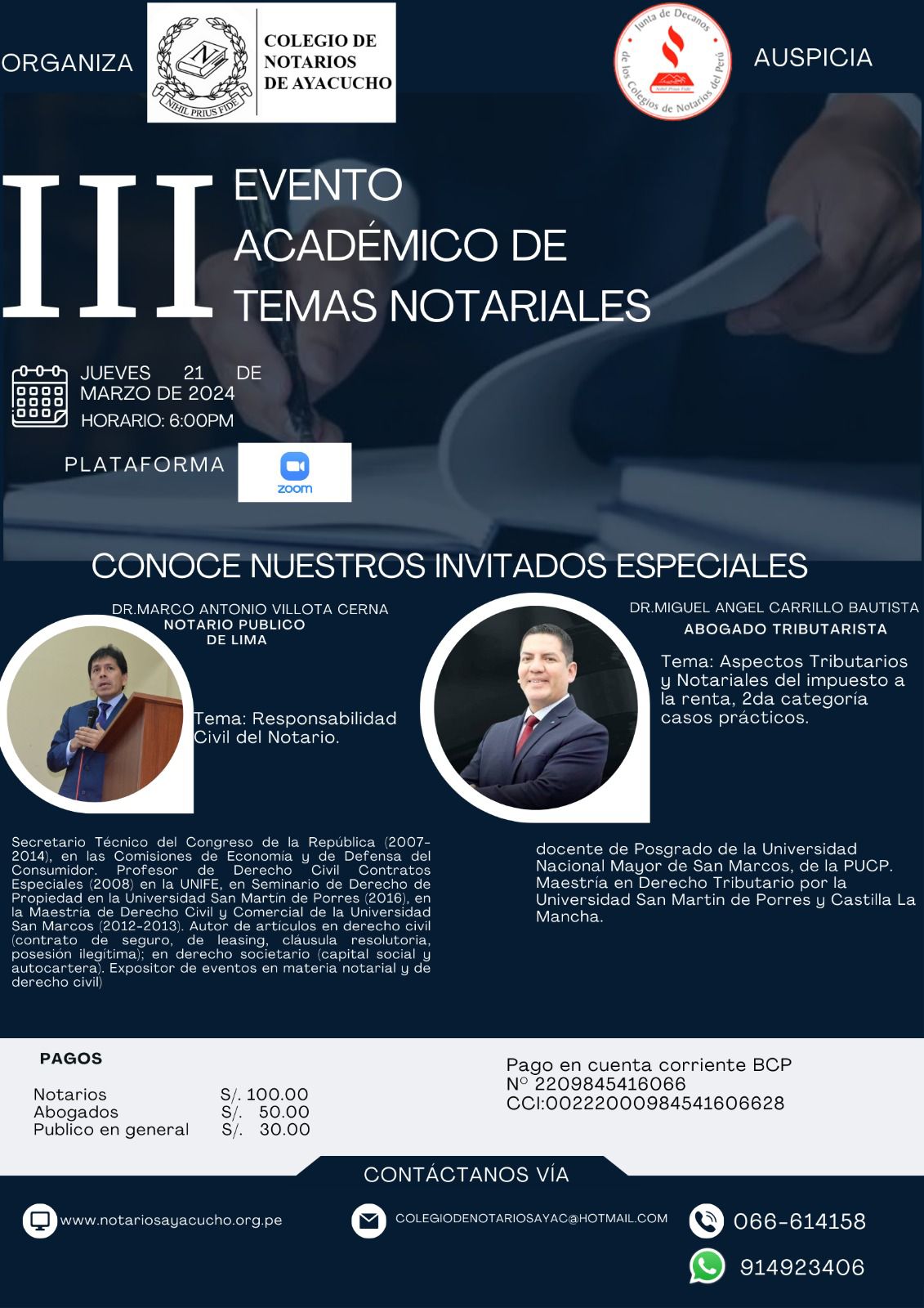  COLEGIO DE NOTARIOS DE AYACUCHO 